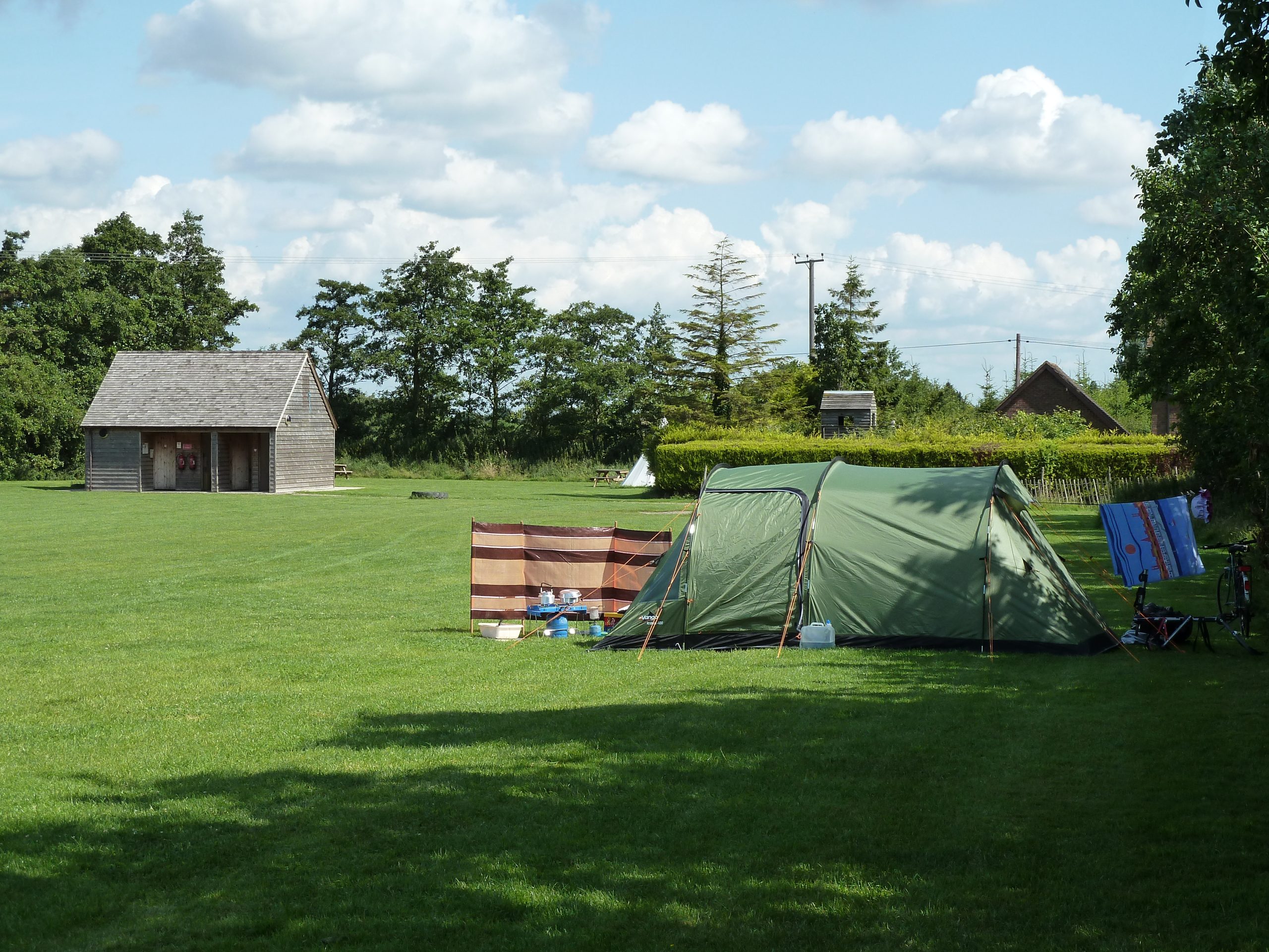 Grass Tent Pitch